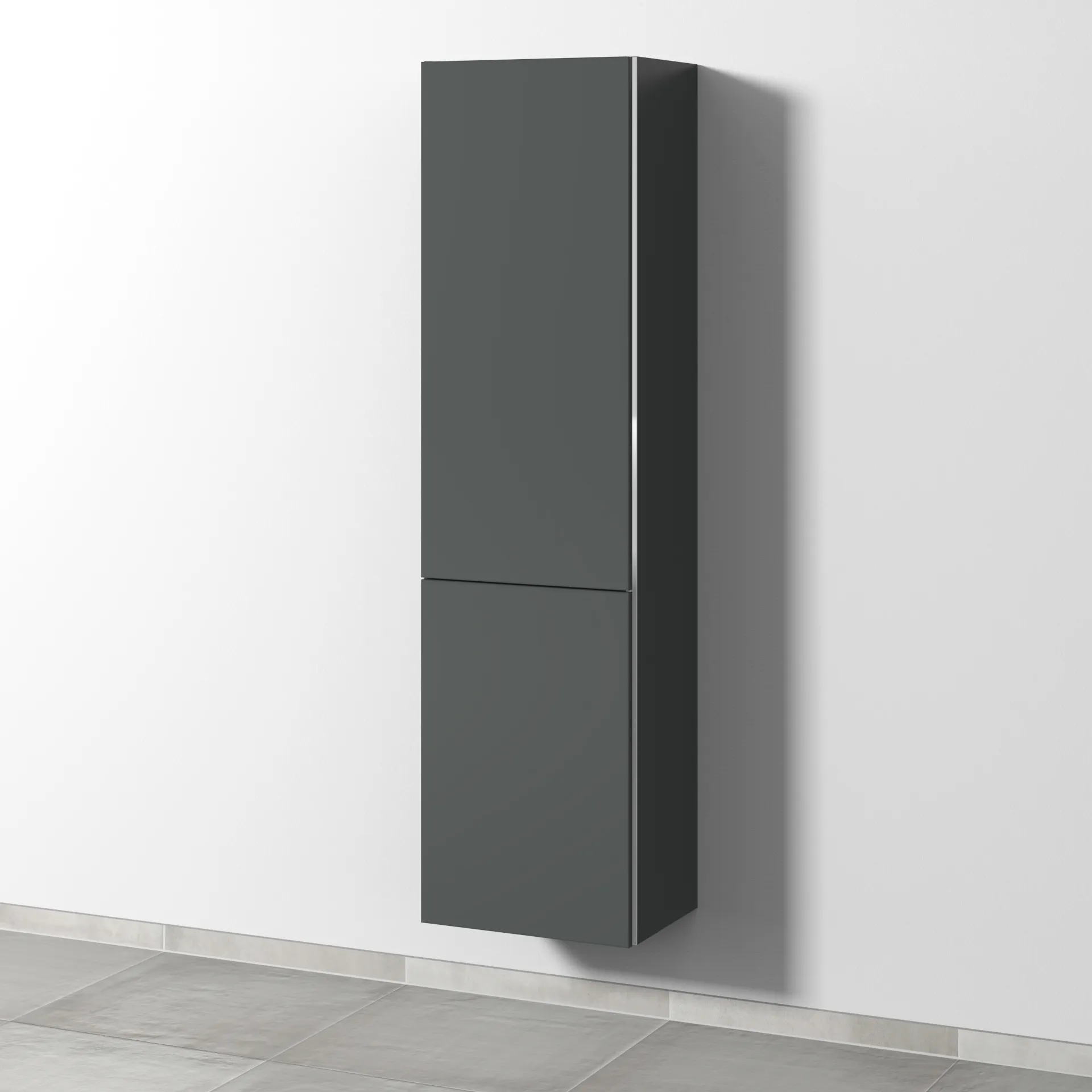 Sanipa Stauraumschrank „3way“ 450 × 1700 × 345 mm Anschlag links, in Anthrazit (matt), Anschlag links