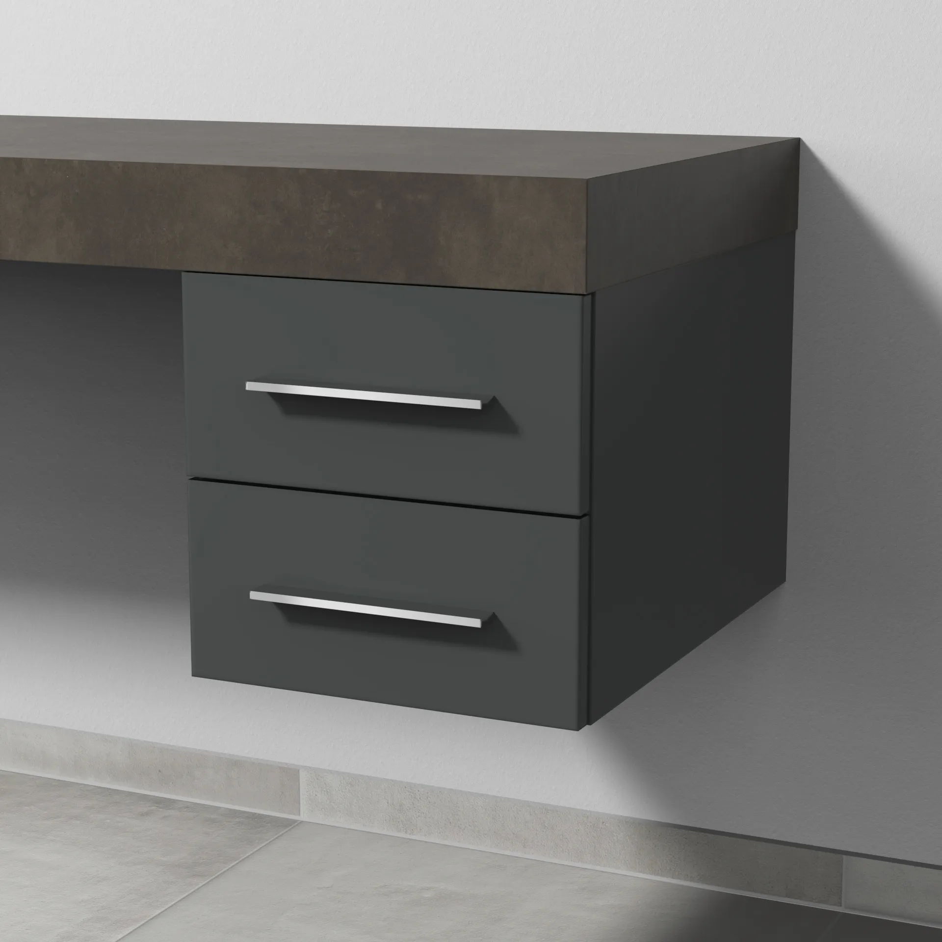 Sanipa Unterschrank „2morrow“ 350 × 340 × 520 mm in Anthrazit (matt)