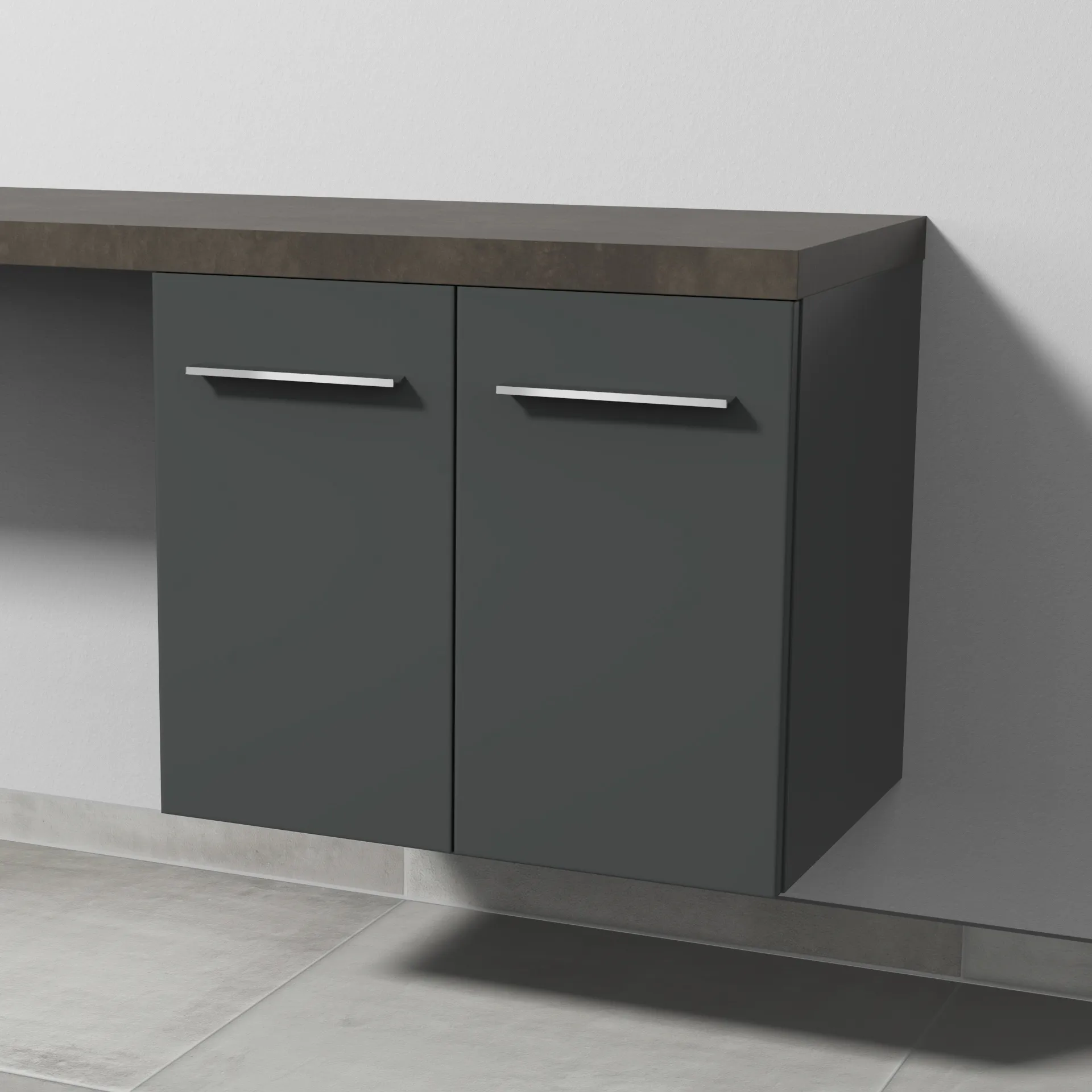 Sanipa Anbauschrank „2morrow“ 600 × 510 × 420 mm in Anthrazit (matt)