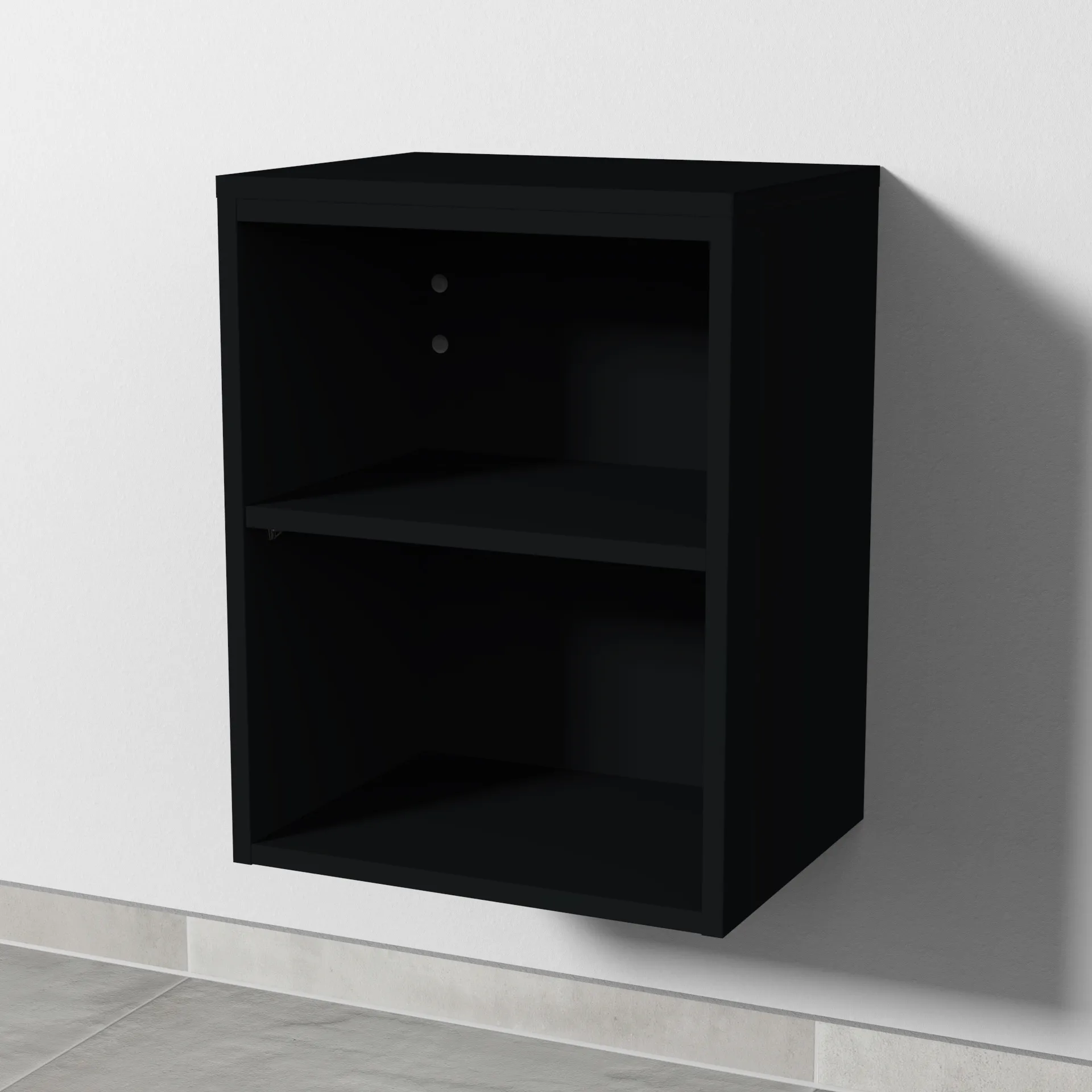 Sanipa Anbauregal „2morrow“ 400 × 504 × 309 mm in Schwarz (matt)