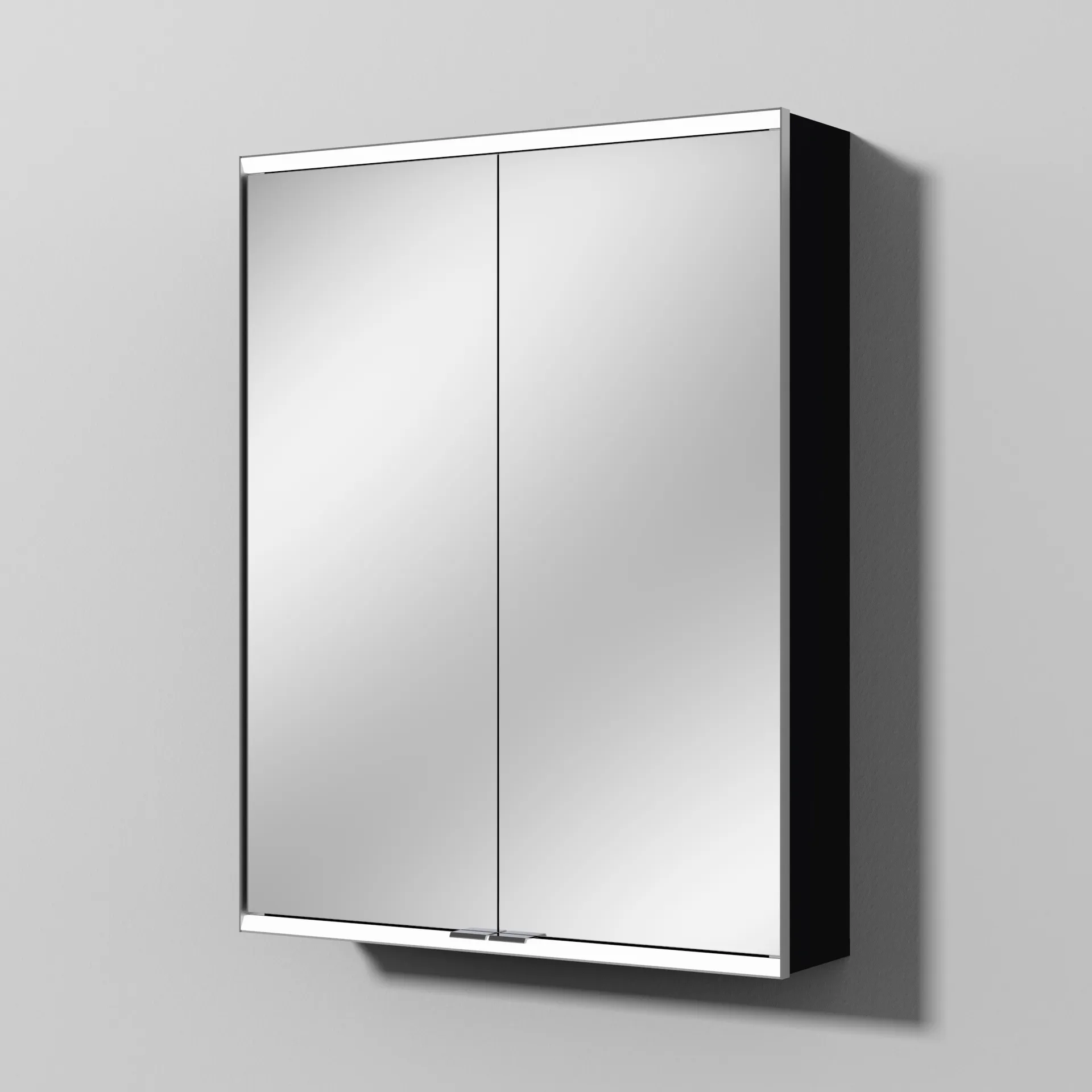 Sanipa Spiegelschrank „Marie“ 608 × 785 × 157 mm in Schwarz (matt), ohne Spiegelheizung