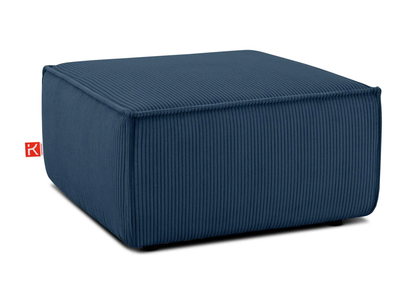 Sitzpouf gefederte Sitzfläche - blau - NAPI