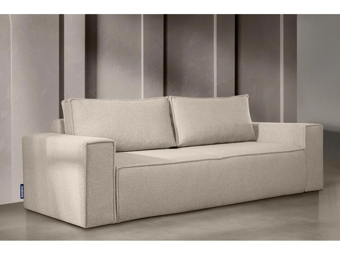 Sofa 3 Sitzer - mit Schlaffunktion - Modern - elfenbein - NAPI II