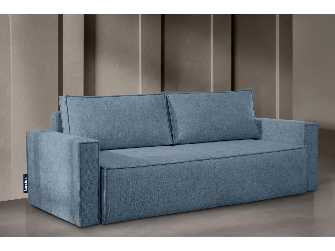Sofa 3 Sitzer - mit Schlaffunktion - Modern - hellblau - NAPI II