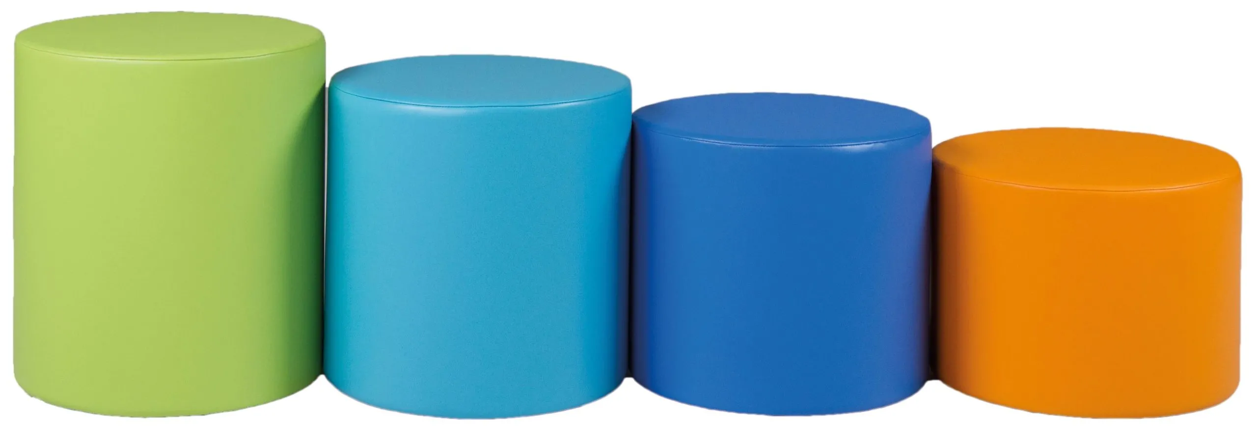 Sitzelement Spot, Hocker aus Kunstleder, Ø 37 cm