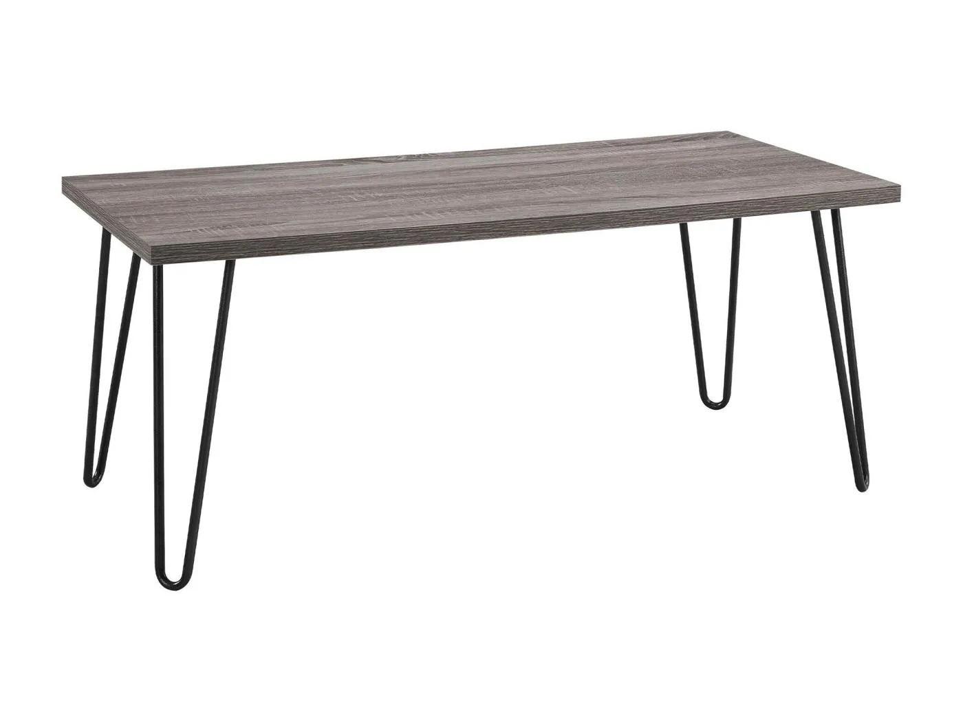 Couchtisch Rechteckig aus laminierter Spanplatte Eiche Grau