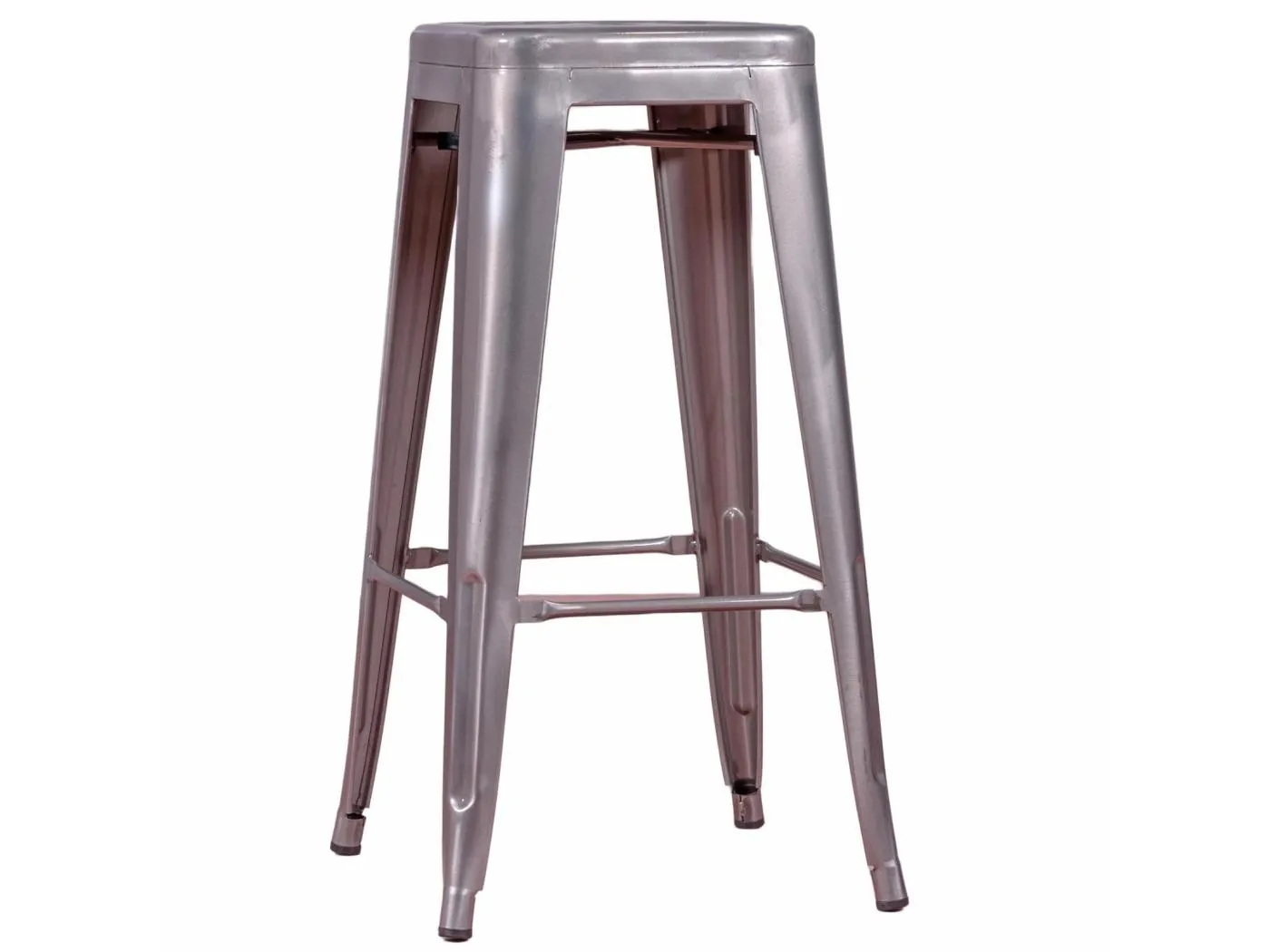 Stapelbarer Metall-Stahlhocker (68 cm) - Bistro - Metall