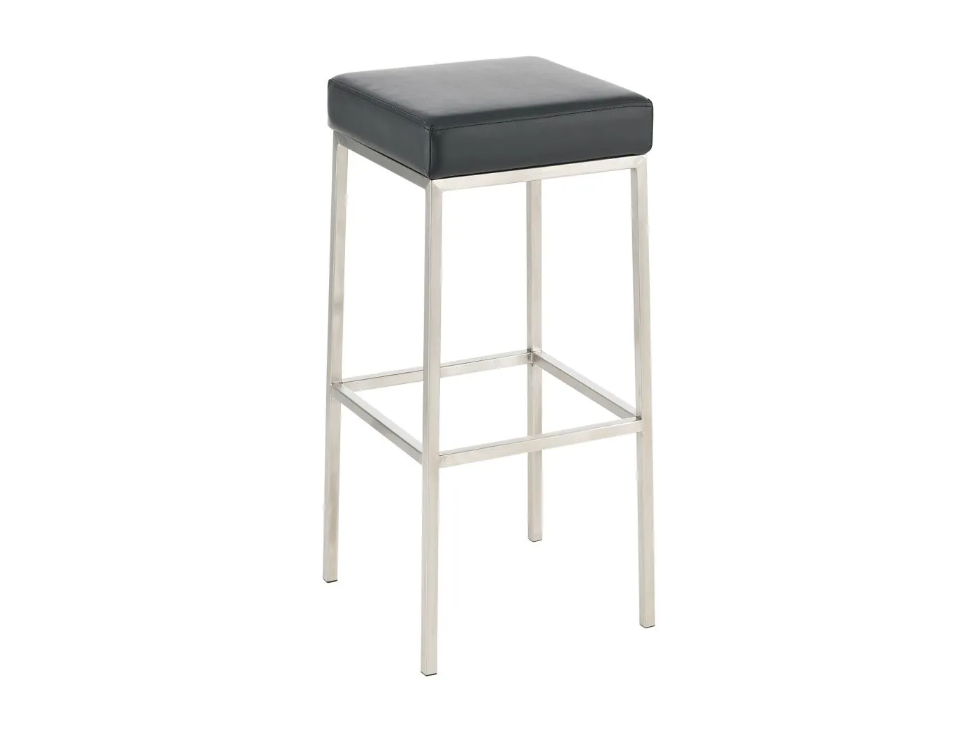 Barhocker - Kunstleder & edelstahl - schwarz - Montreal 85