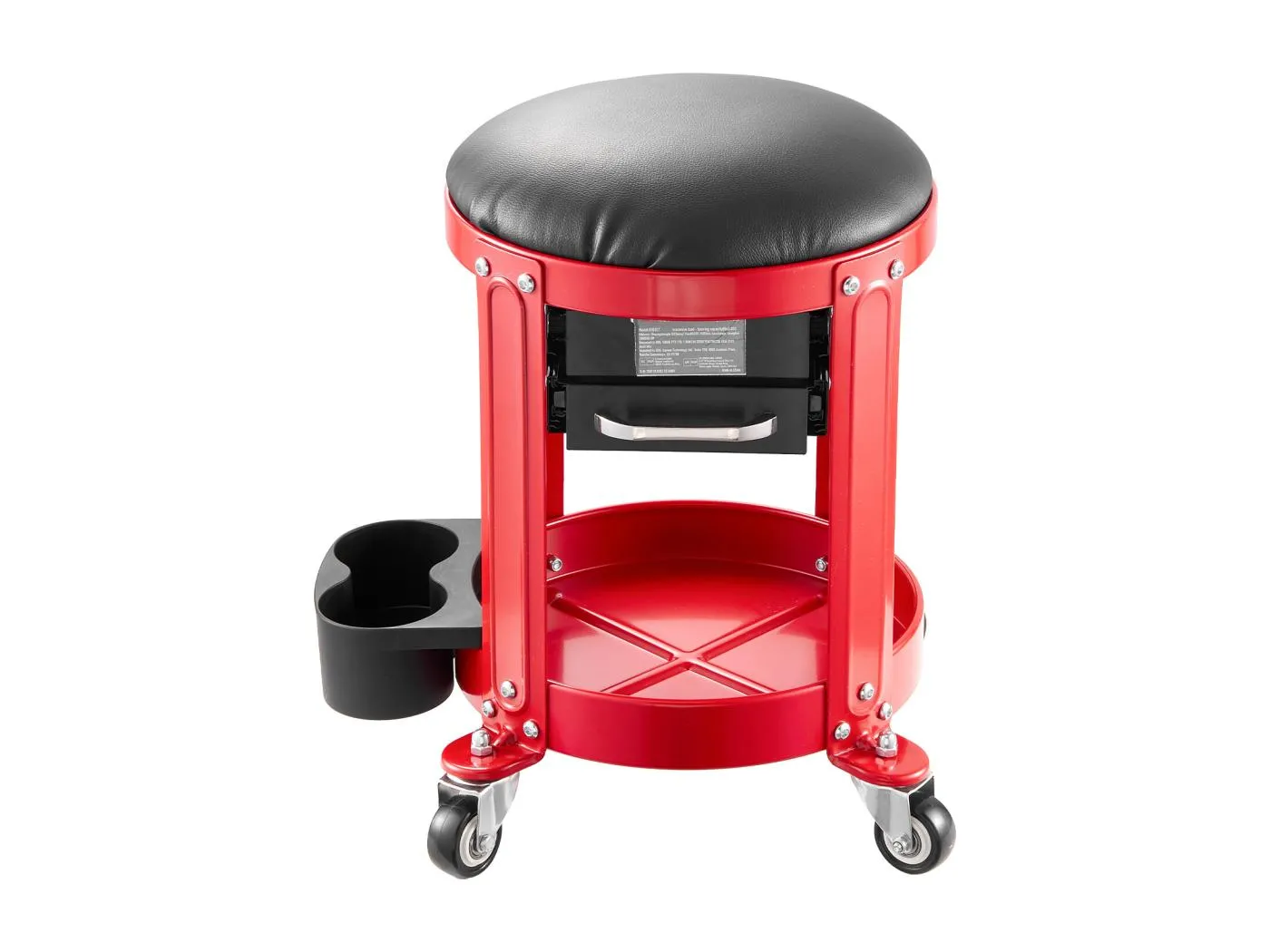 Werkstatthocker, SucceBuy Rollbarer Werkstatthocker 136 kg mit Stauraum