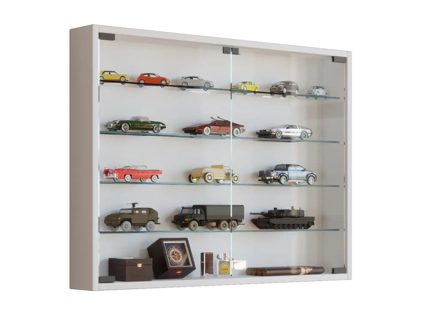 Hängevitrine Wandvitrine Sammel Deko Mandosa L