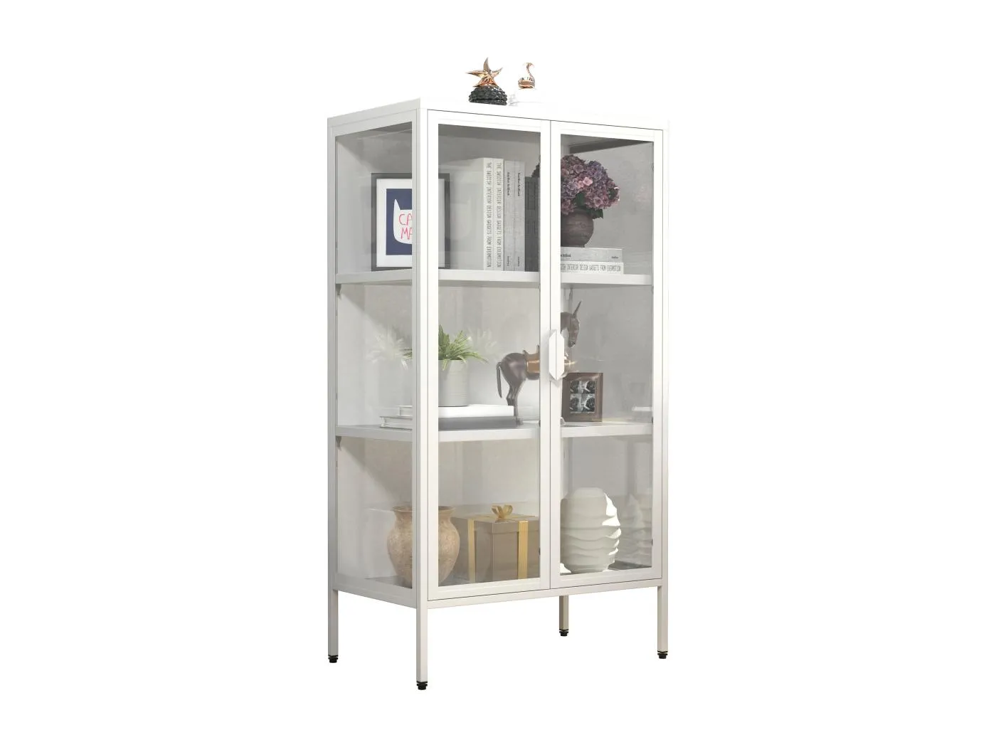 Stahl Glas Standvitrine Vitrine Schaukasten FlokaM