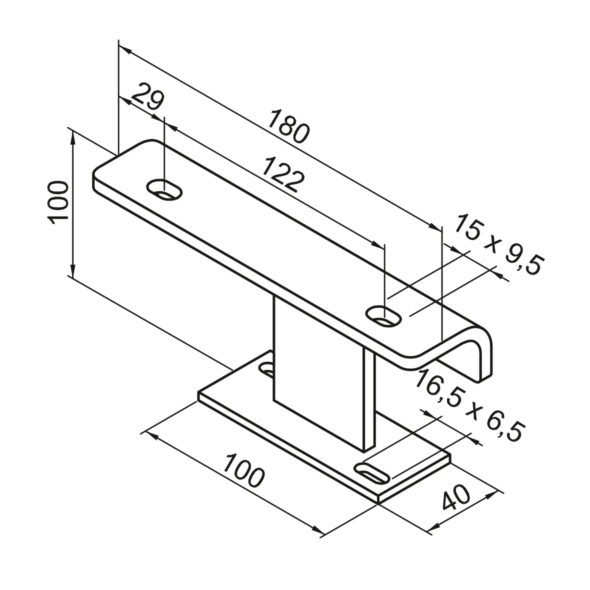 Zubehör Fußkonsole FMORV HDF-4, Sonder-Lack