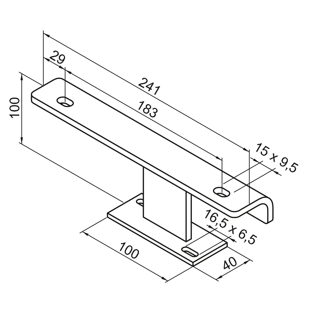Zubehör Fußkonsole FMORV HDF-5, Sonder-Lack